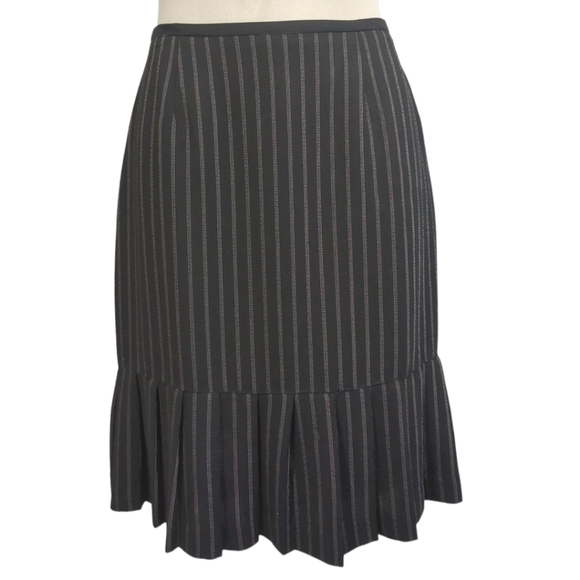 1CONRADC Collection Black and Pink Strips Skirt Size 6 - Picture 7 of 9